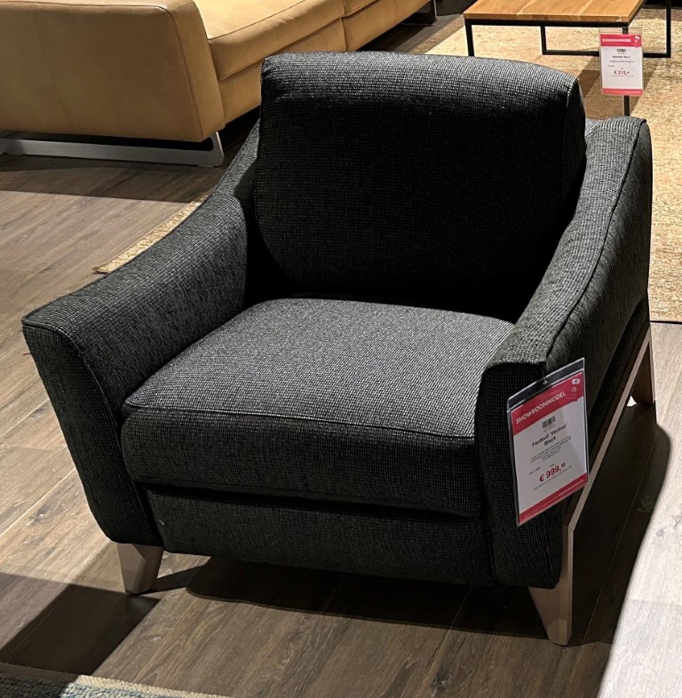 (Showroommodel) Fauteuil Veriton Black