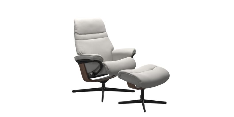 Stressless Fauteuil+Hocker Sunrise Large Grijs