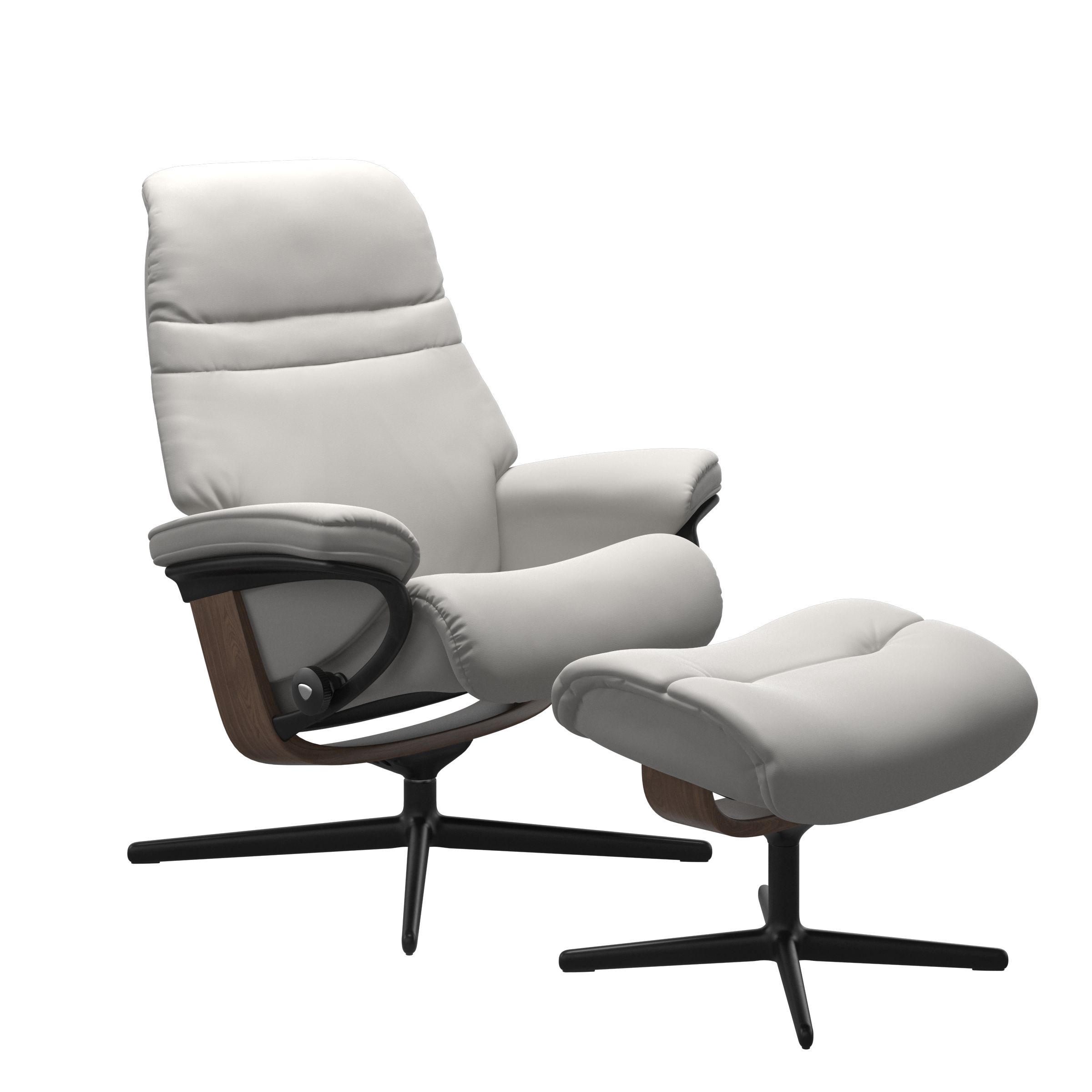 Stressless Fauteuil+Hocker Sunrise Large Grijs