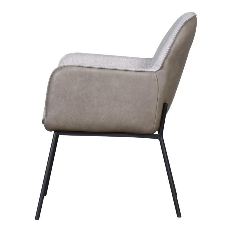 Armstoel Grantoro Taupe En Wit