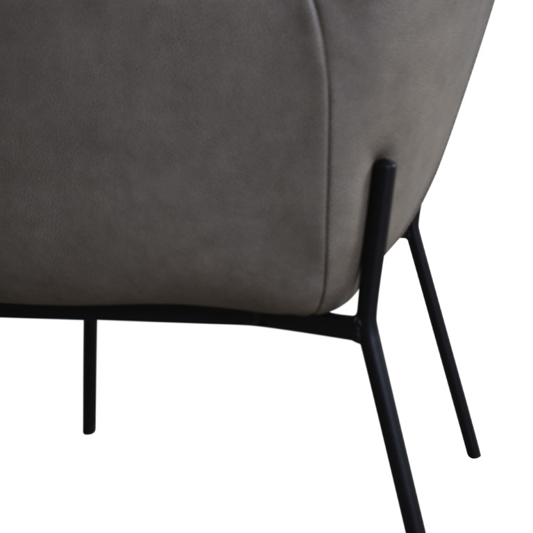 Armstoel Grantoro Taupe En Wit