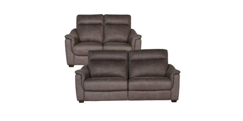 Bank Bisanzio 2 Zits Vast+2,5 Zits Relaxen Grey