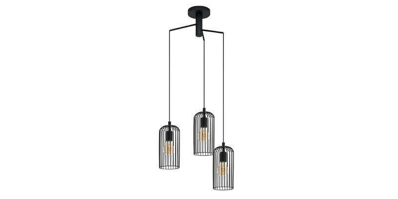 Feelings Hanglamp Roccamena 3-Lichts Zwart