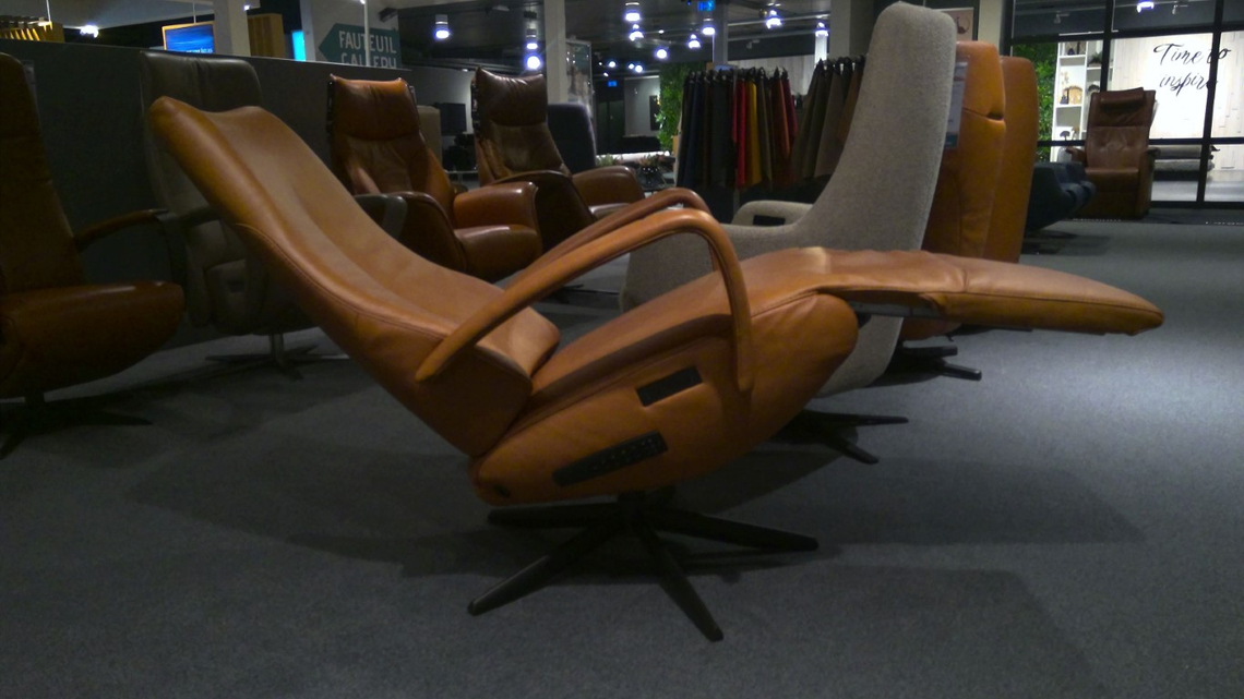 (Showroommodel) Sta-Op Fauteuil Rivingo XXL Cognac