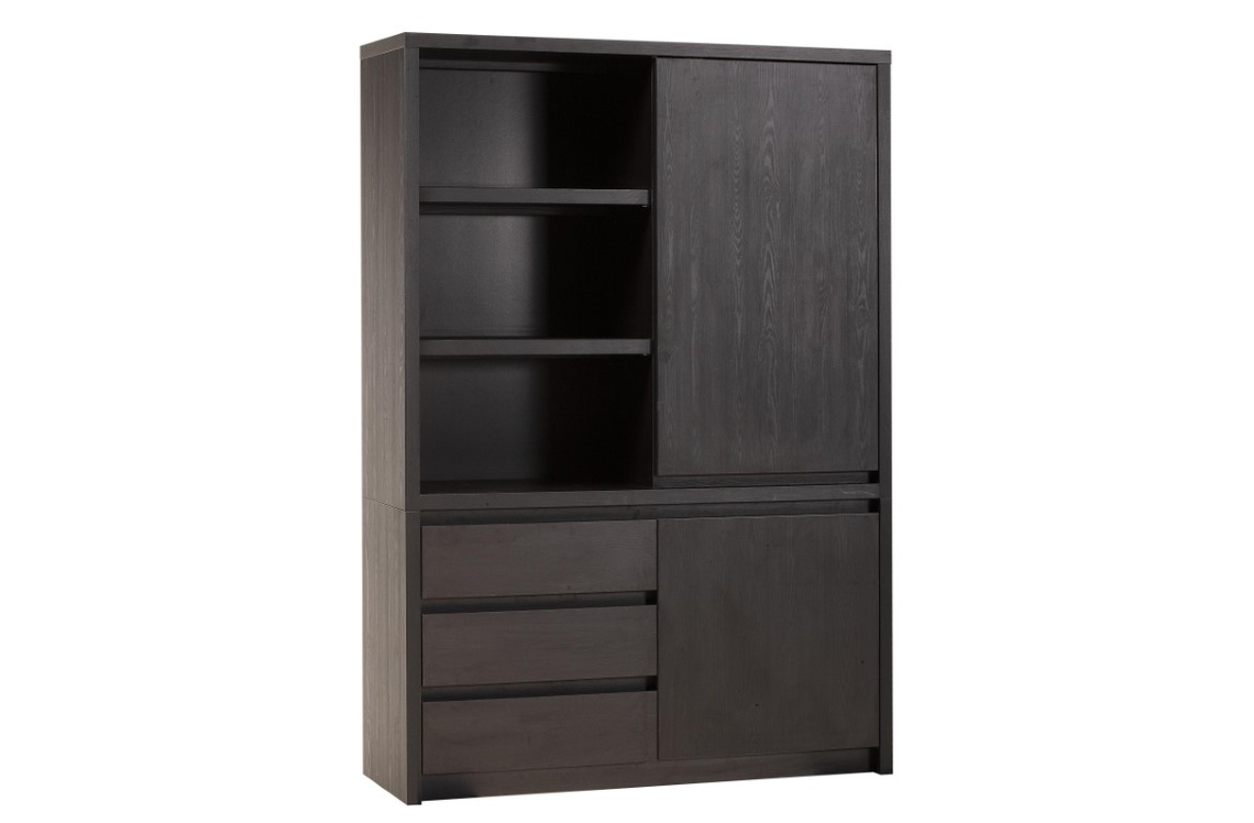 Wandkast Mancinio 2-Deurs/3 Laden