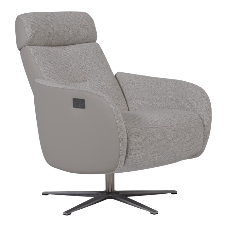 Relaxfauteuil Gerardi Large Silvercream/Beige