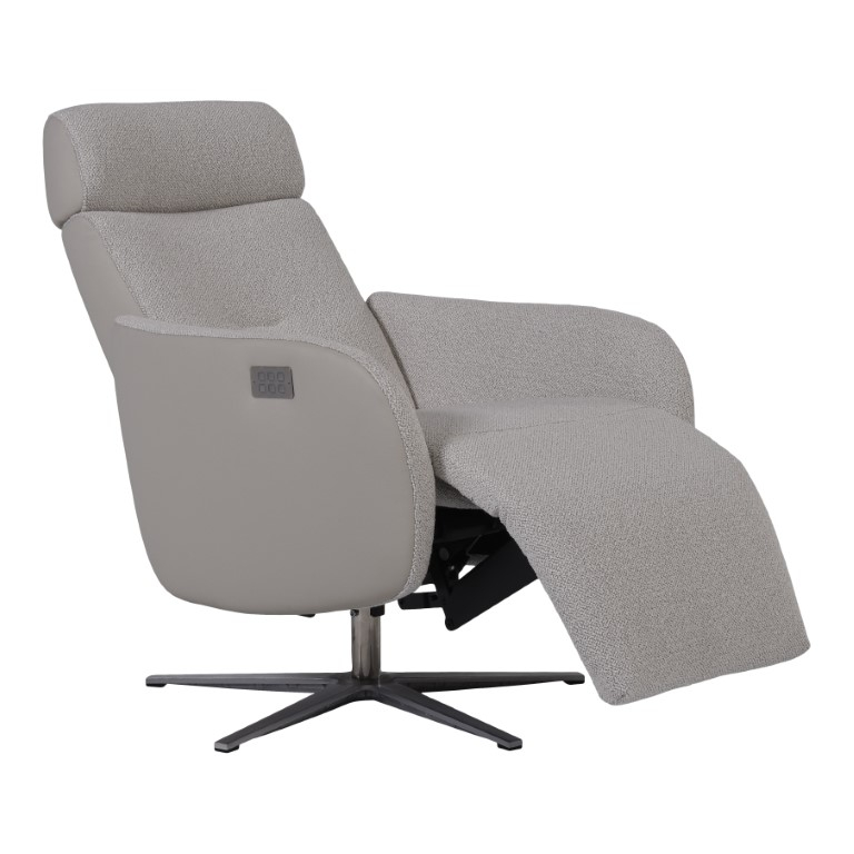 Relaxfauteuil Gerardi Large Silvercream/Beige