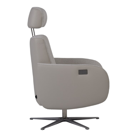 Relaxfauteuil Gerardi Large Silvercream/Beige