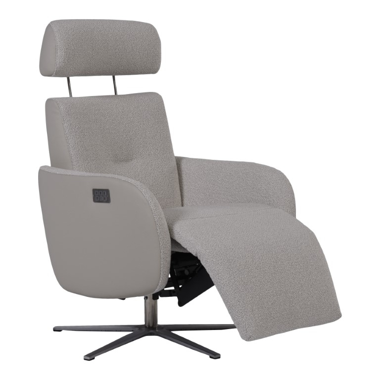 Relaxfauteuil Gerardi Large Silvercream/Beige