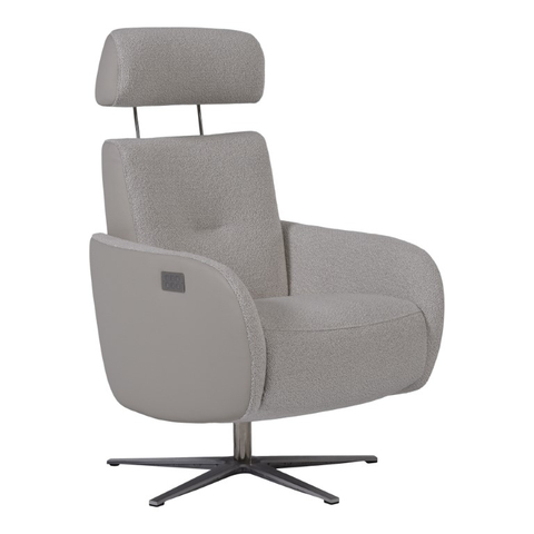 Relaxfauteuil Gerardi Large Silvercream/Beige