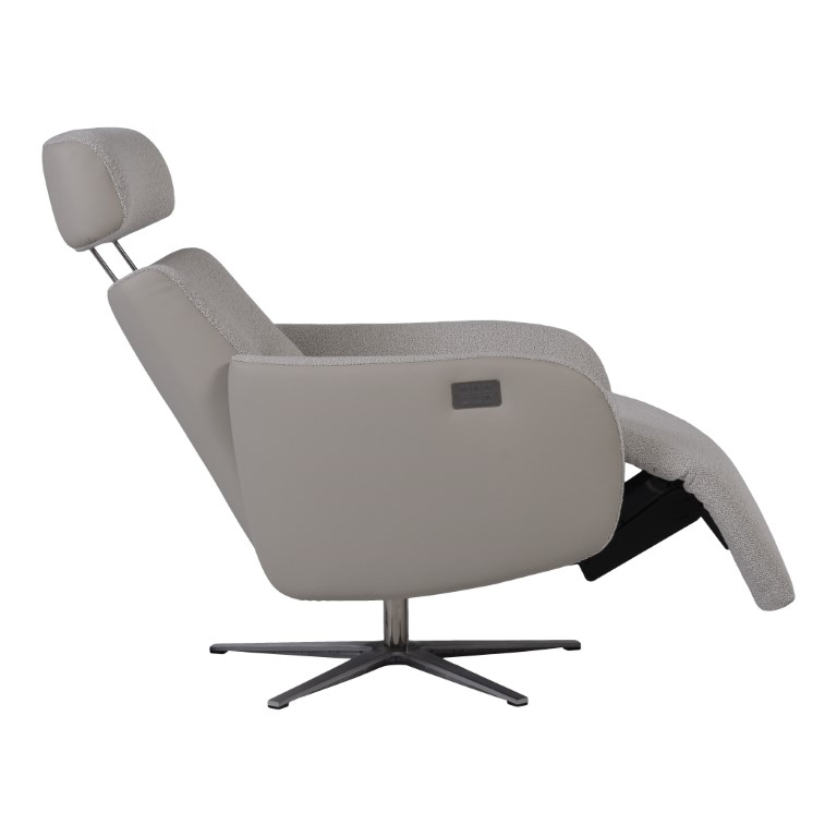 Relaxfauteuil Gerardi Large Silvercream/Beige