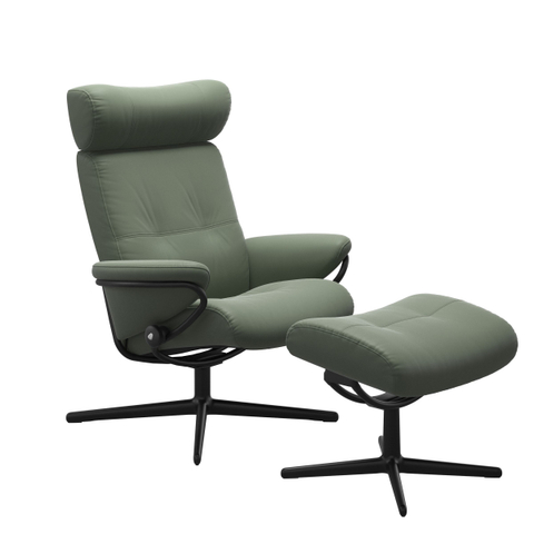 Stressless Fauteuil Berlin+Voetenbank Thyme Green