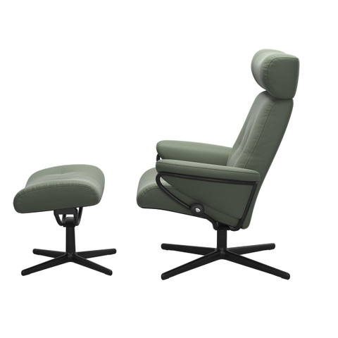Stressless Fauteuil Berlin+Voetenbank Thyme Green