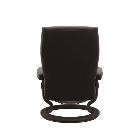 Stressless Fauteuil David M + Voetenbank Chocolate