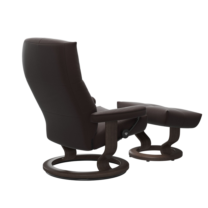 Stressless Fauteuil David M + Voetenbank Chocolate