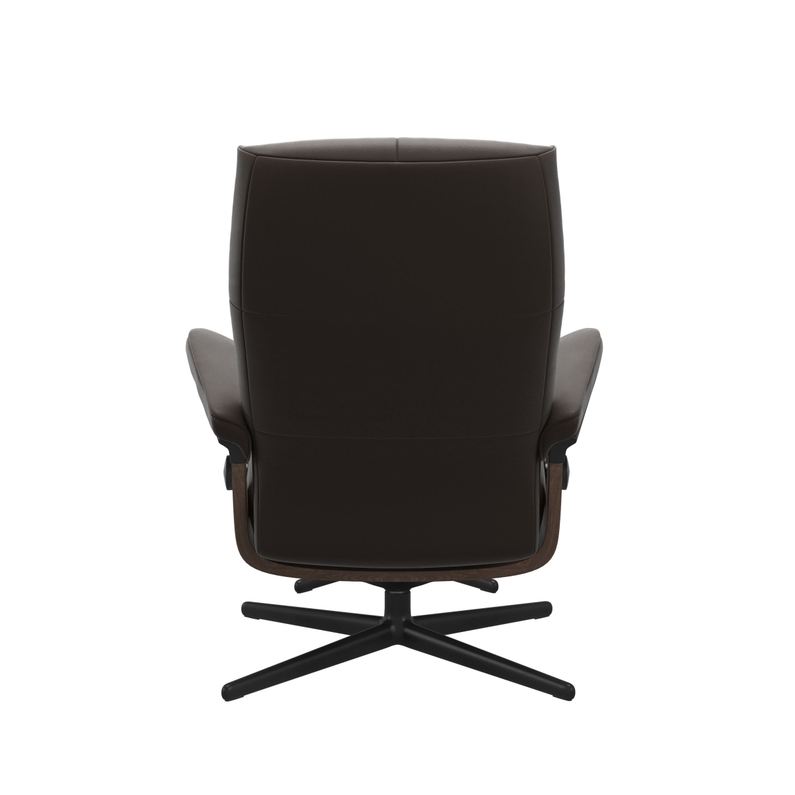 Stressless Fauteuil David L + Voetenbank Chesnut