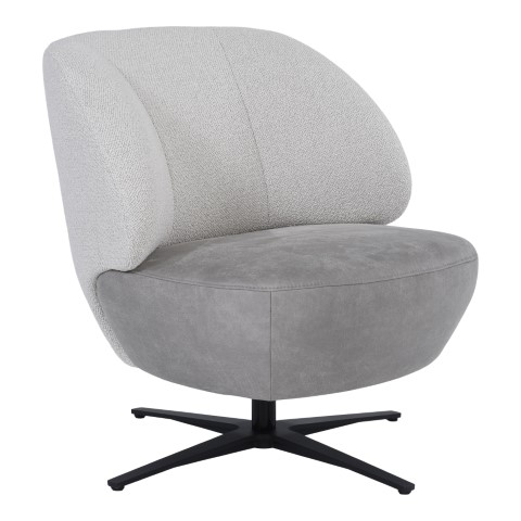 Draaifauteuil Laterno Lichtgrijs