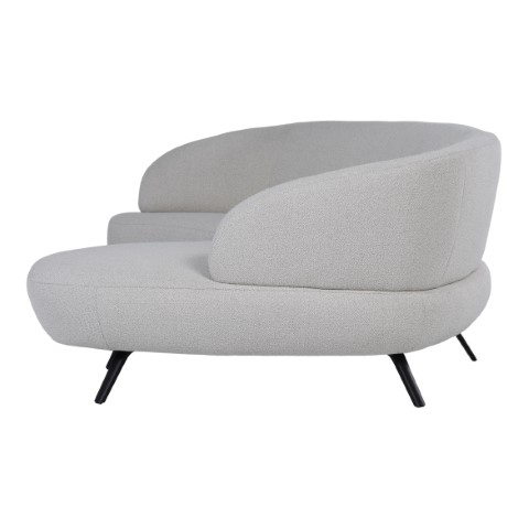 Hoekbank Leziano Silvercream