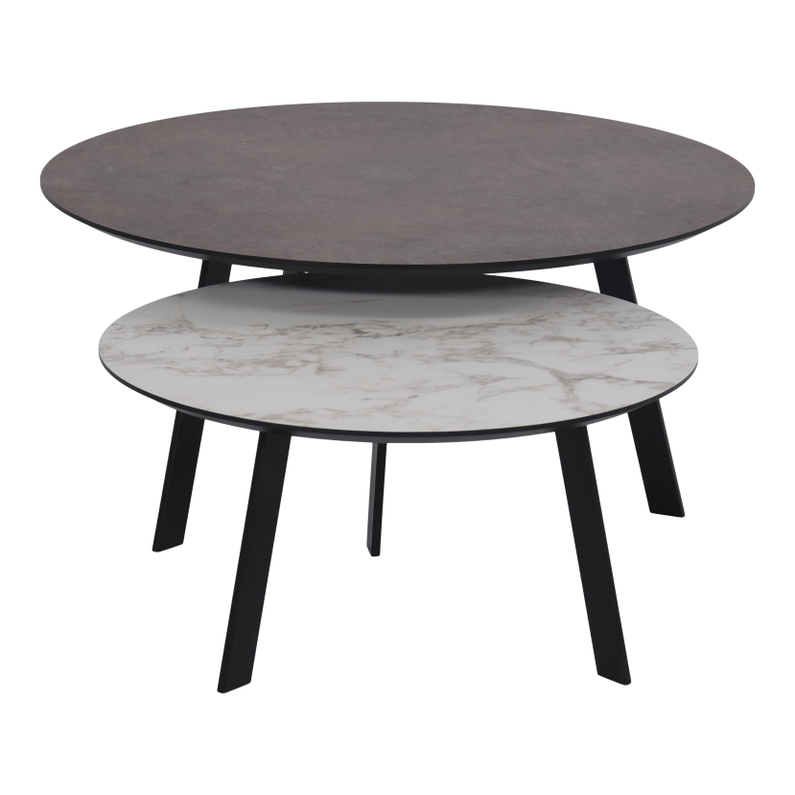 Salontafel Cantaron Rond Carrara Creamy