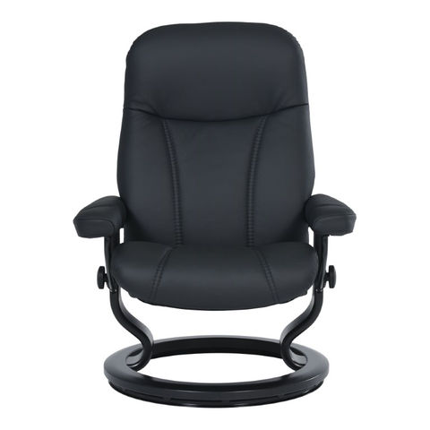 Stressless Fauteuil Met Hocker Consul Zwart
