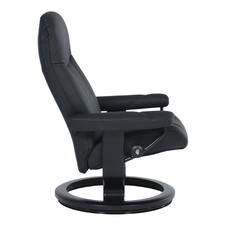 Stressless Fauteuil Met Hocker Consul Zwart