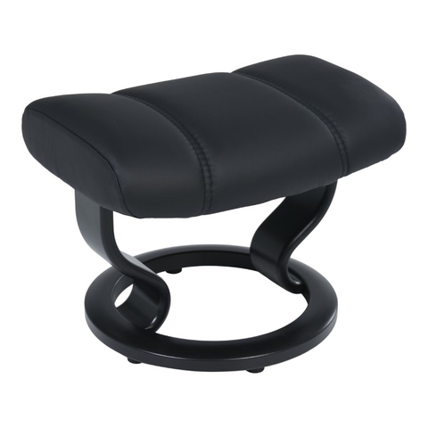 Stressless Fauteuil Met Hocker Consul Zwart