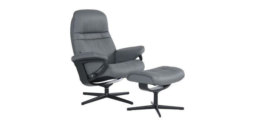 Stressless Fauteuil + Hocker Sunrise Grijs