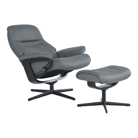 Stressless Fauteuil + Hocker Sunrise Grijs