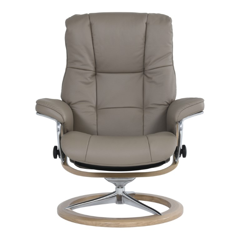 Stressless Fauteuil + Hocker Mayfair Donkergrijs