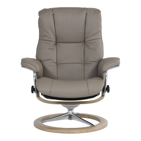 Stressless Fauteuil + Hocker Mayfair Donkergrijs
