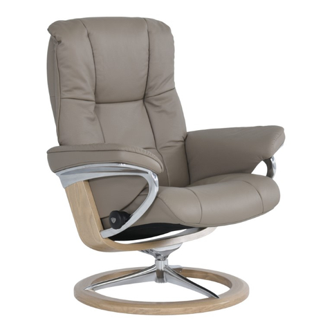 Stressless Fauteuil + Hocker Mayfair Donkergrijs