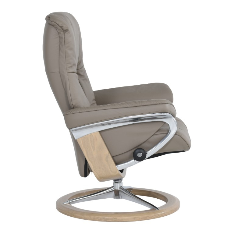Stressless Fauteuil + Hocker Mayfair Donkergrijs