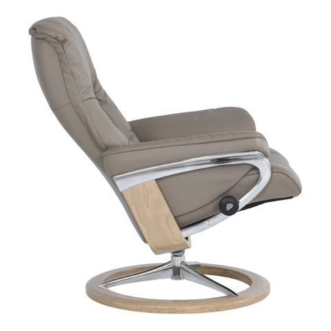 Stressless Fauteuil + Hocker Mayfair Donkergrijs
