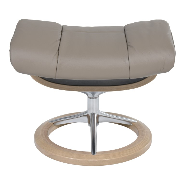 Stressless Fauteuil + Hocker Mayfair Donkergrijs