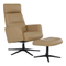 Relaxfauteuil en Hocker Parthos Bruin