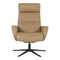 Relaxfauteuil en Hocker Parthos Bruin