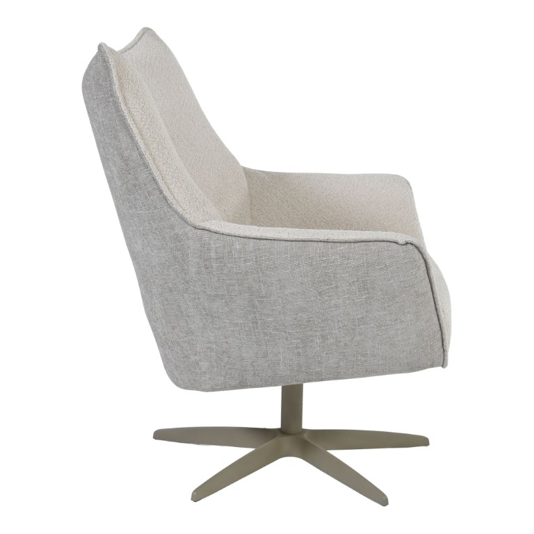 Draaifauteuil Tarante Cream/Natural