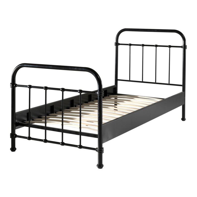 Ledikant New York Zwart 90x200