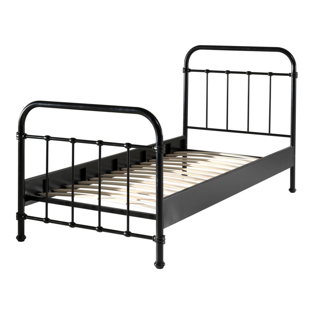 Ledikant New York Zwart 90x200