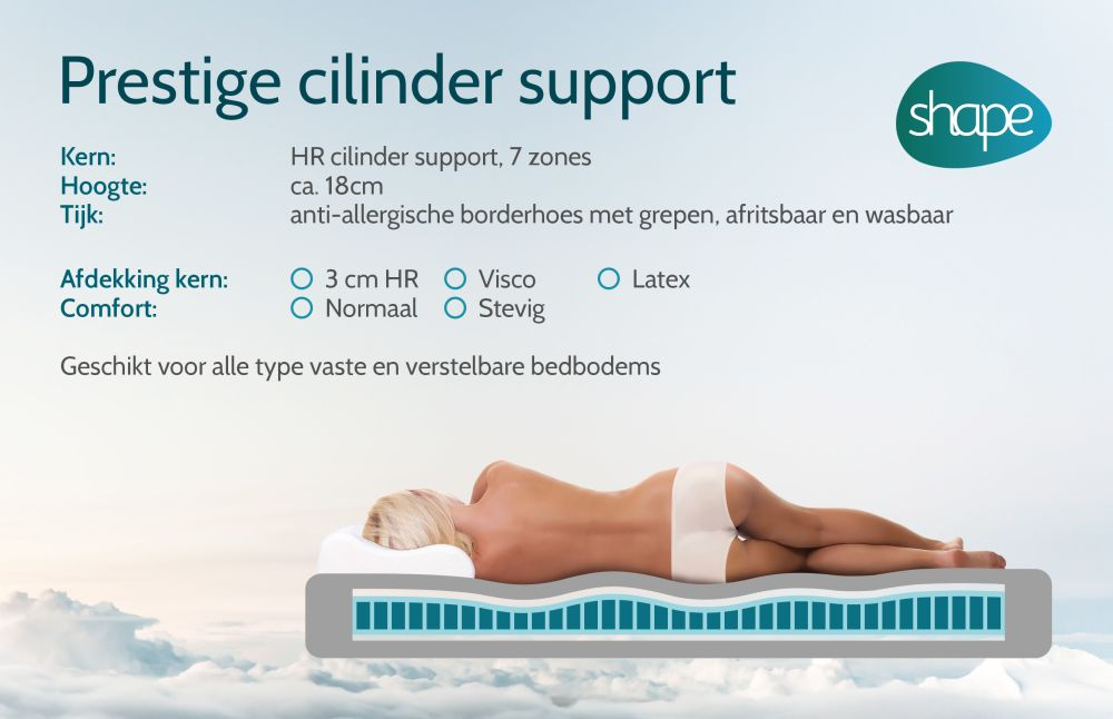 Matras Prestige CS visco 140x220 Normaal