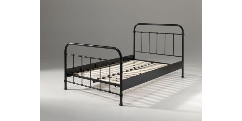 Ledikant New York Zwart 120x200