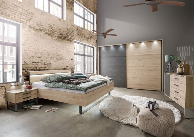 Set nachtkastjes Bjorn 40cm met opzet en verlichti