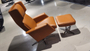 (Showroommodel) Fauteuil Odense + Poef 