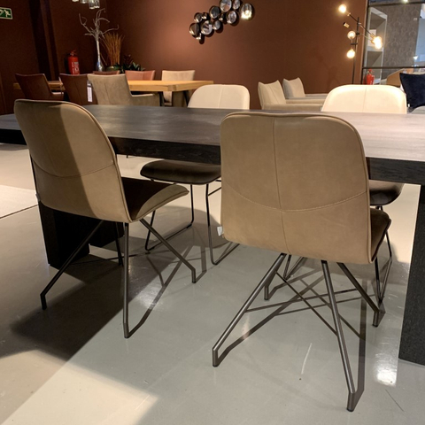 (Showroommodel) Brown Stoel Lupine Set/4