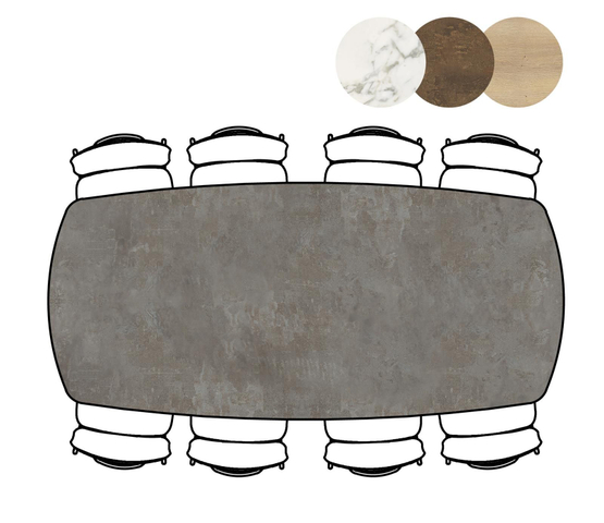 Xooon Eettafel Masura Ovaal Antraciet