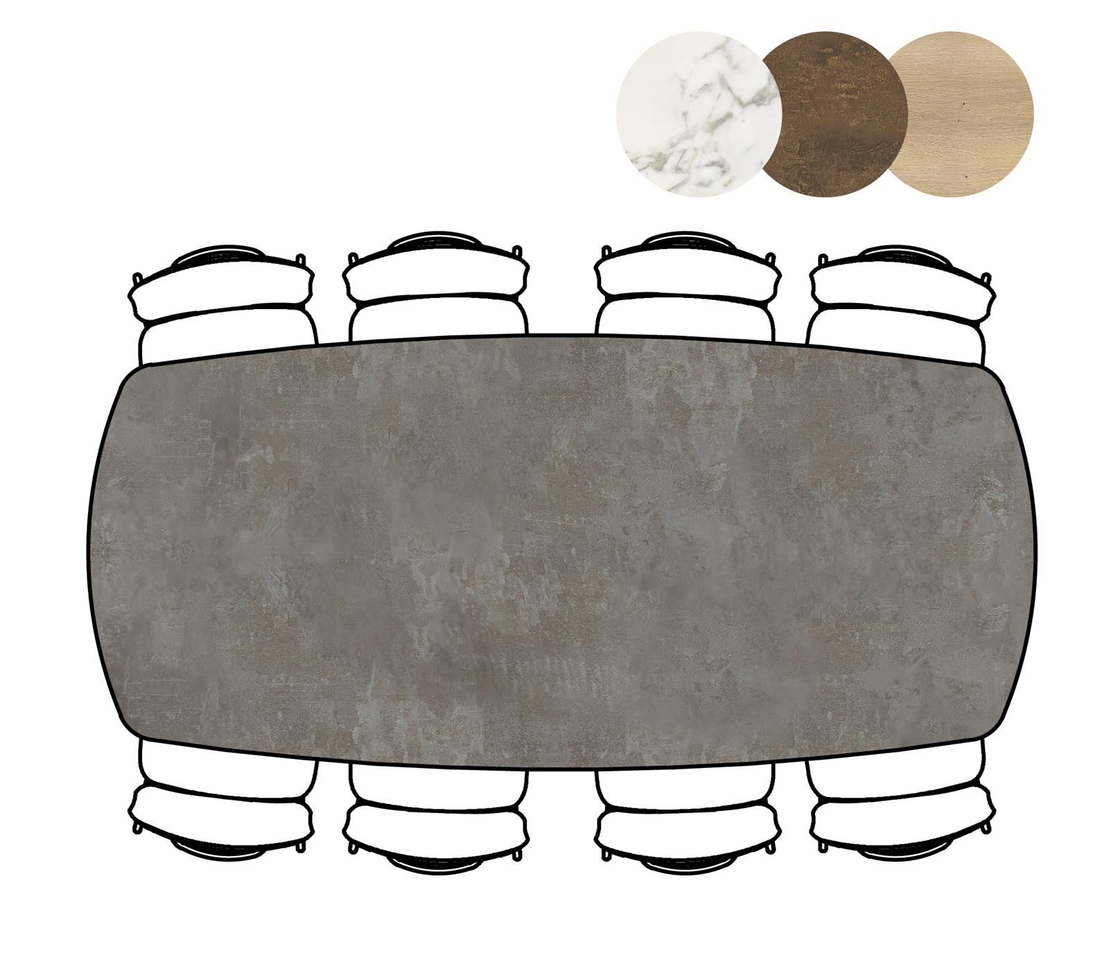 Xooon Eettafel Masura Ovaal Antraciet