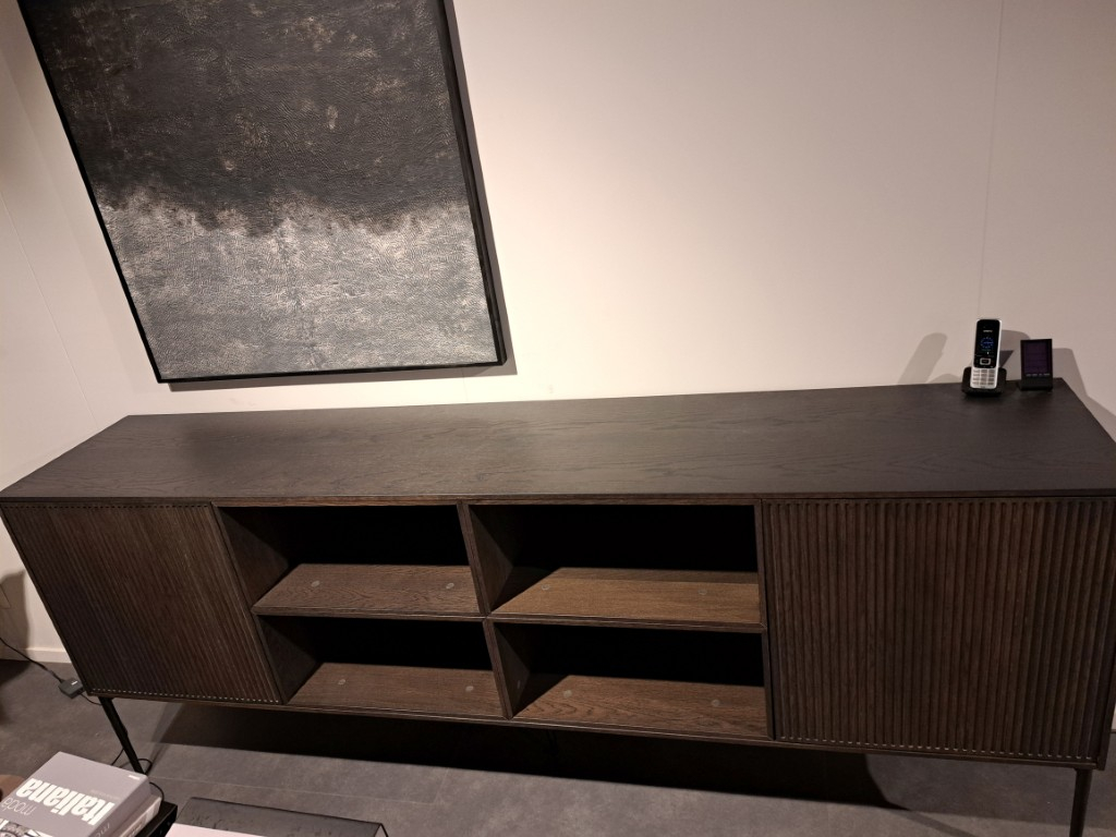 (Showroommodel) Tv-Meubel Adatto Zwart/Eiken