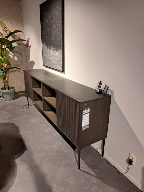 (Showroommodel) Tv-Meubel Adatto Zwart/Eiken