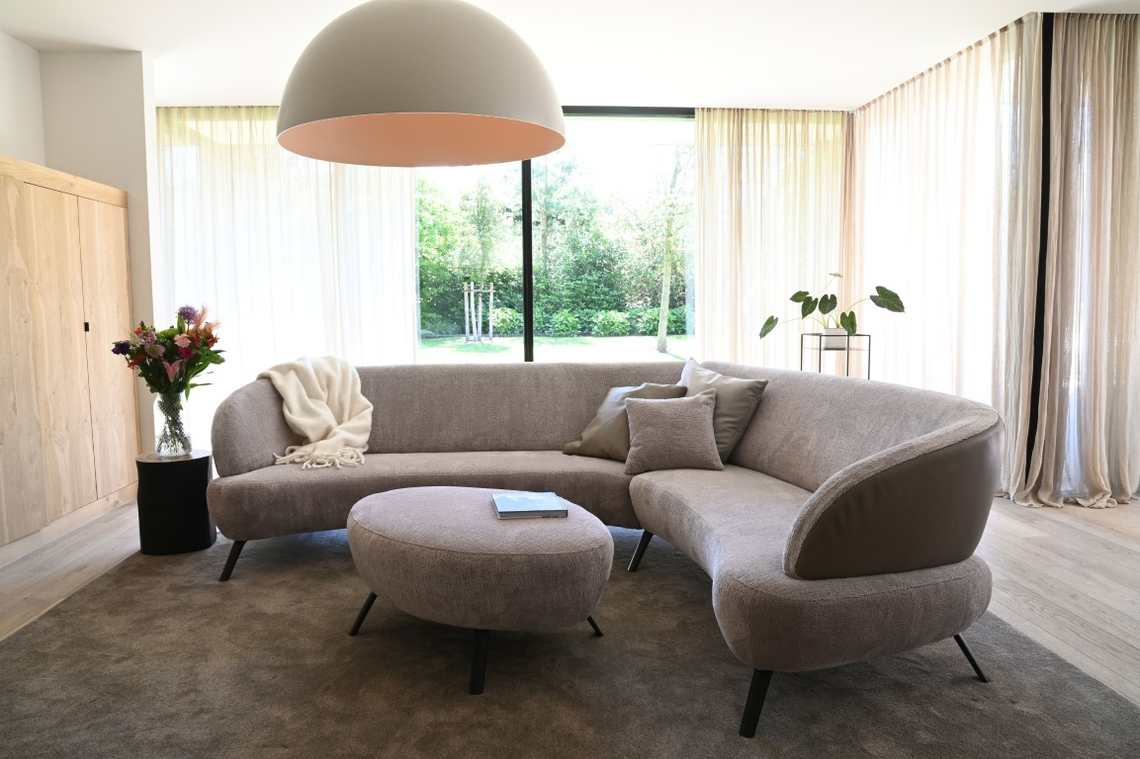 Hoekbank Leziano Champagne