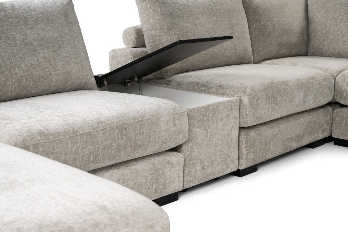 Hoekbank Cortegana Ecru Incl. Tussenelement